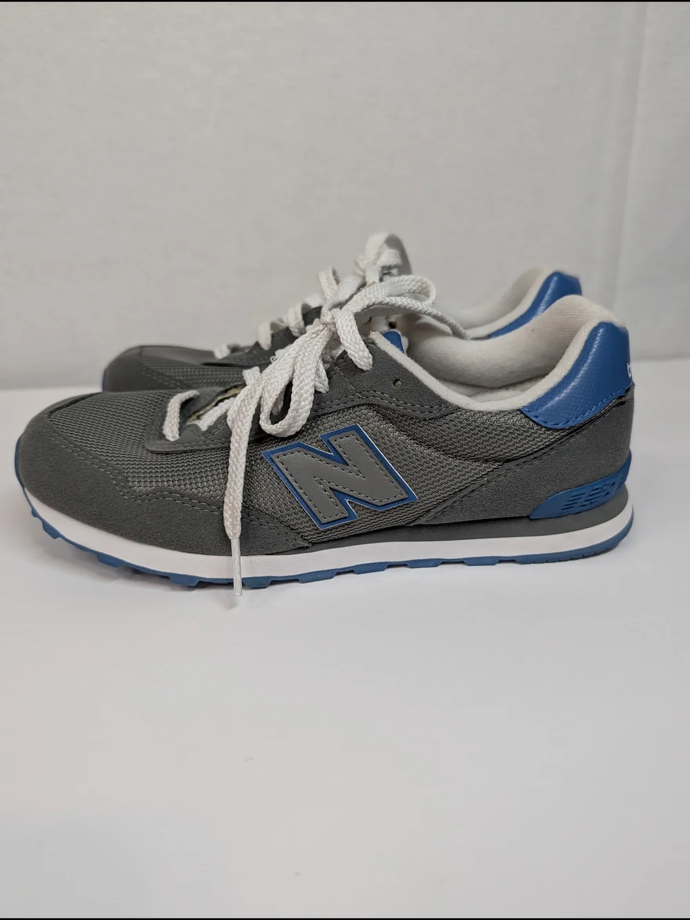 New Balance Kids Gray and Blue Sneakers